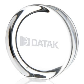 Product: Round Paperweight with Flat Edge