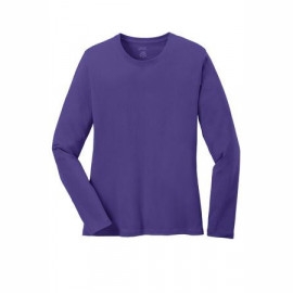 Product: Port & Company ® Ladies Long Sleeve 5.4-oz 100% Cotton T-Shirt