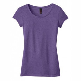 Product: District® - Juniors Textured Girly Crew Tee