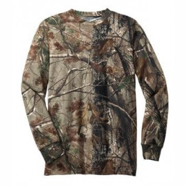 Product: Russell Outdoors Realtree® Long Sleeve Explorer 100% Cotton T-Shirt with Pocket