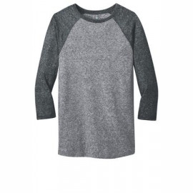 Product: District ® - Young Mens Microburn ® 3/4-Sleeve Raglan Tee