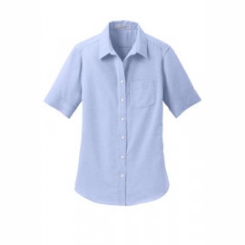 Product: Port Authority® Ladies Short Sleeve SuperPro Oxford Shirt