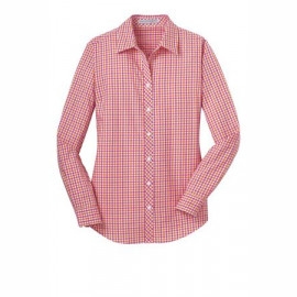 Product: Port Authority® Ladies Long Sleeve Gingham Easy Care Shirt