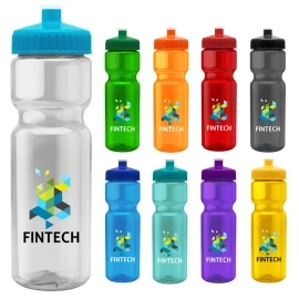 Product: 28 Oz. Translucent Bottle w/ Push Pull Lid - Digital Imprint