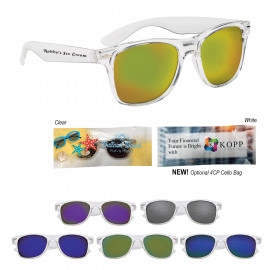 Product: CRYSTALLINE MIRRORED MALIBU SUNGLASSES