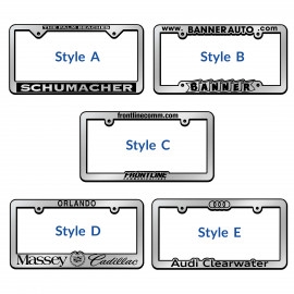 Product: Chrome Faced License Plate Frame
