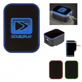 Product: UL Listed Light Up Dual Port Wall Adapter