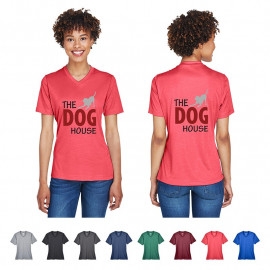 Product: TEAM 365® LADIES SONIC HEATHER PERFORMANCE T-SHIRT