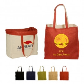 Product: REVERSIBLE JUTE/COTTON TOTE