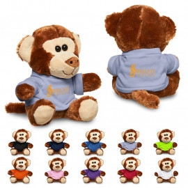 Product: 7" PLUSH MONKEY WITH T-SHIRT