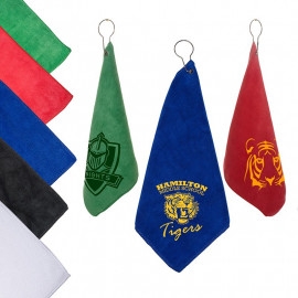 Product: MICROFIBER GOLF TOWEL WITH GROMMET AND HOOK