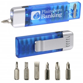 Product: Clip-On Pocket Screwdriver with Flashlight