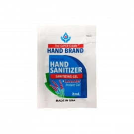 Product: SINGLE USE GEL SANITIZER PACK