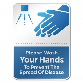 Product: 6" X 8" HAND WASH REMINDER SIGN