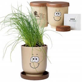 Product: GOOFY GROUP™ GROW POT ECO-PLANTER WITH CHIVE SEEDS