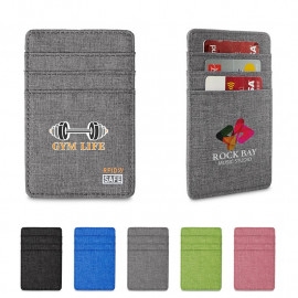 Product: HEATHERED RFID WALLET WITH 6 CARD POCKETS
