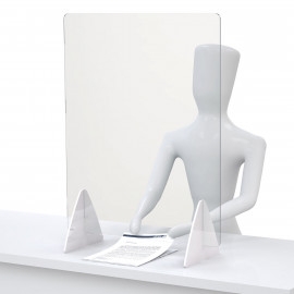 Product: ¼" LARGE DISTANCING BARRIER WITH ACRYLIC LEGS