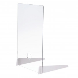 Product: ¼" THICK DISTANCING BARRIER WITH ACRYLIC LEGS