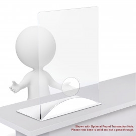 Product: ¼" THICK DISTANCING BARRIER WITH ACRYLIC BASE