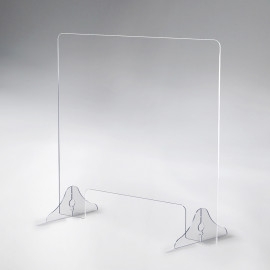 Product: 1/8" THICK DISTANCING BARRIER WITH ACRYLIC LEGS