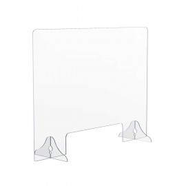 Product: 1/8" Thick Distancing Barrier With Acrylic Legs