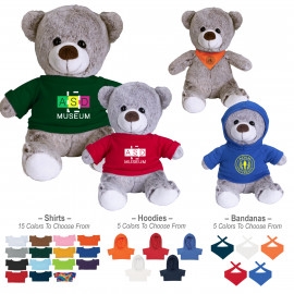 Product: 8 ½" Valerie Velour Touch Bear