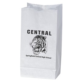 Product: White Peanut Bag - 3½W x 2⅜ x 7⅛