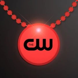 Product: Red LED Circle Badge with Beads