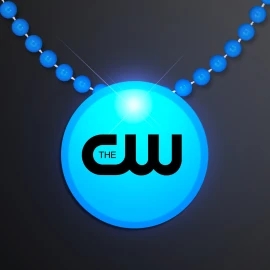Product: Blue LED Circle Badge with Beads