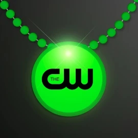 Product: Green LED Circle Badge with Beads