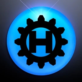 Product: Frosted Blue Blinking Circle Clip
