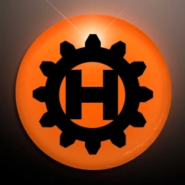 Product: Frosted Orange Blinking Circle Clip