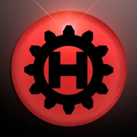 Product: Frosted Red Blinking Circle Clip