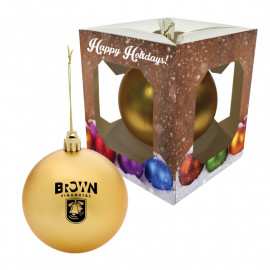 Product: ROUND ORNAMENT WITH CUSTOM WINDOW BOX