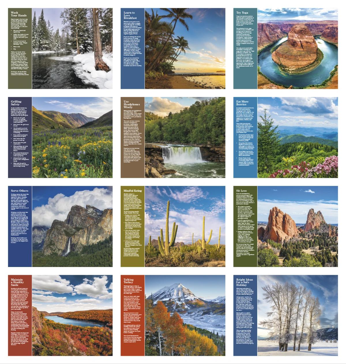Healthy Living Calendar