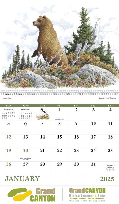 Wildlife Trek Calendar