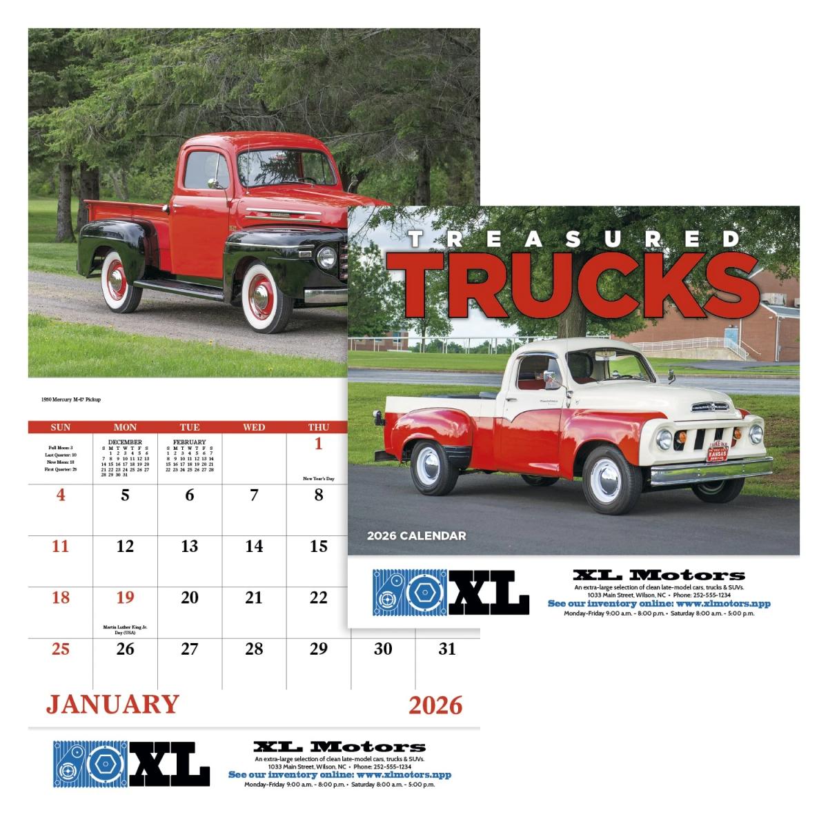 Treasured Trucks Calendar, Stapled