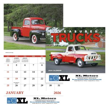 Treasured Trucks Calendar, Stapled