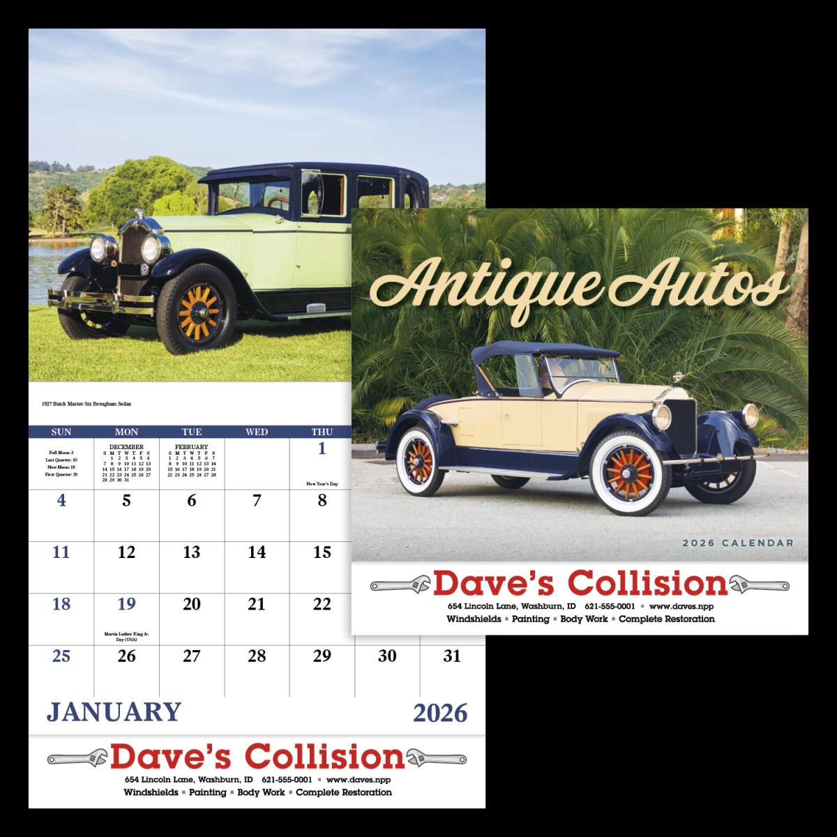 Antique Autos Calendar