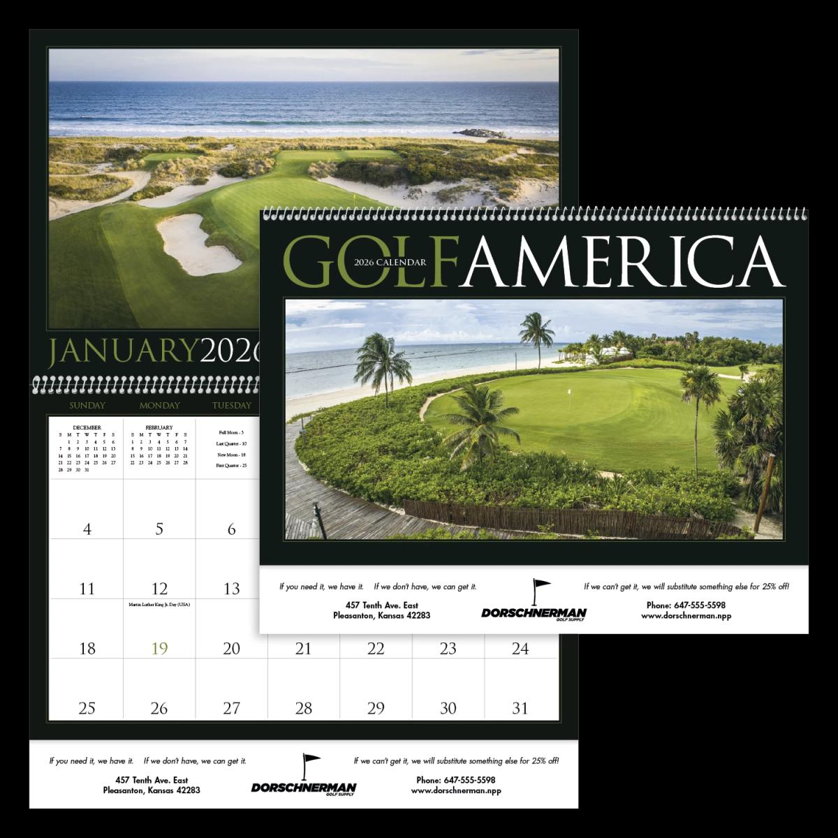 Golf America Calendar