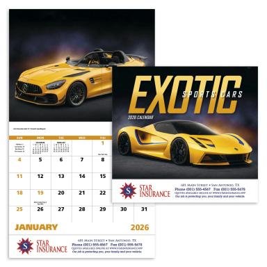 Exotic Sports Cars Calendar