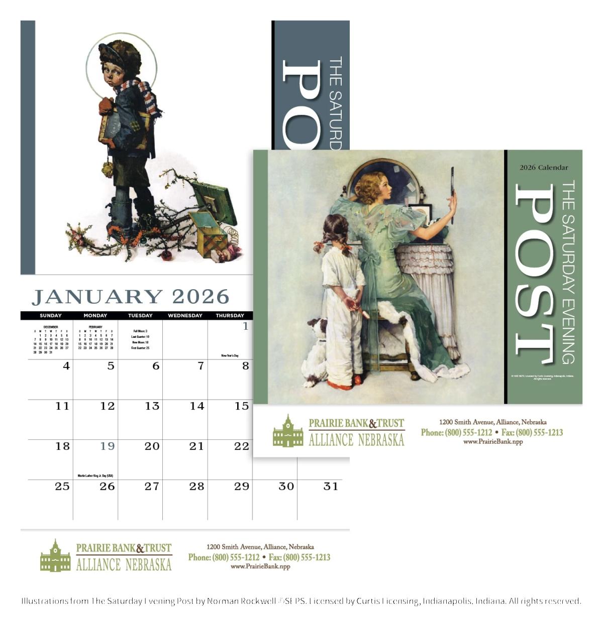 Saturday Evening Post Appointment Calendar