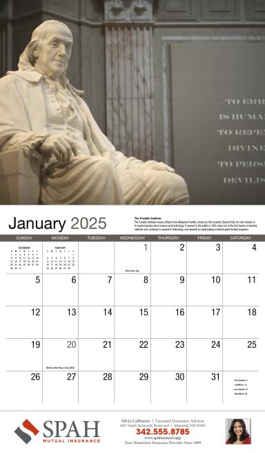 American History Appointment Calendar