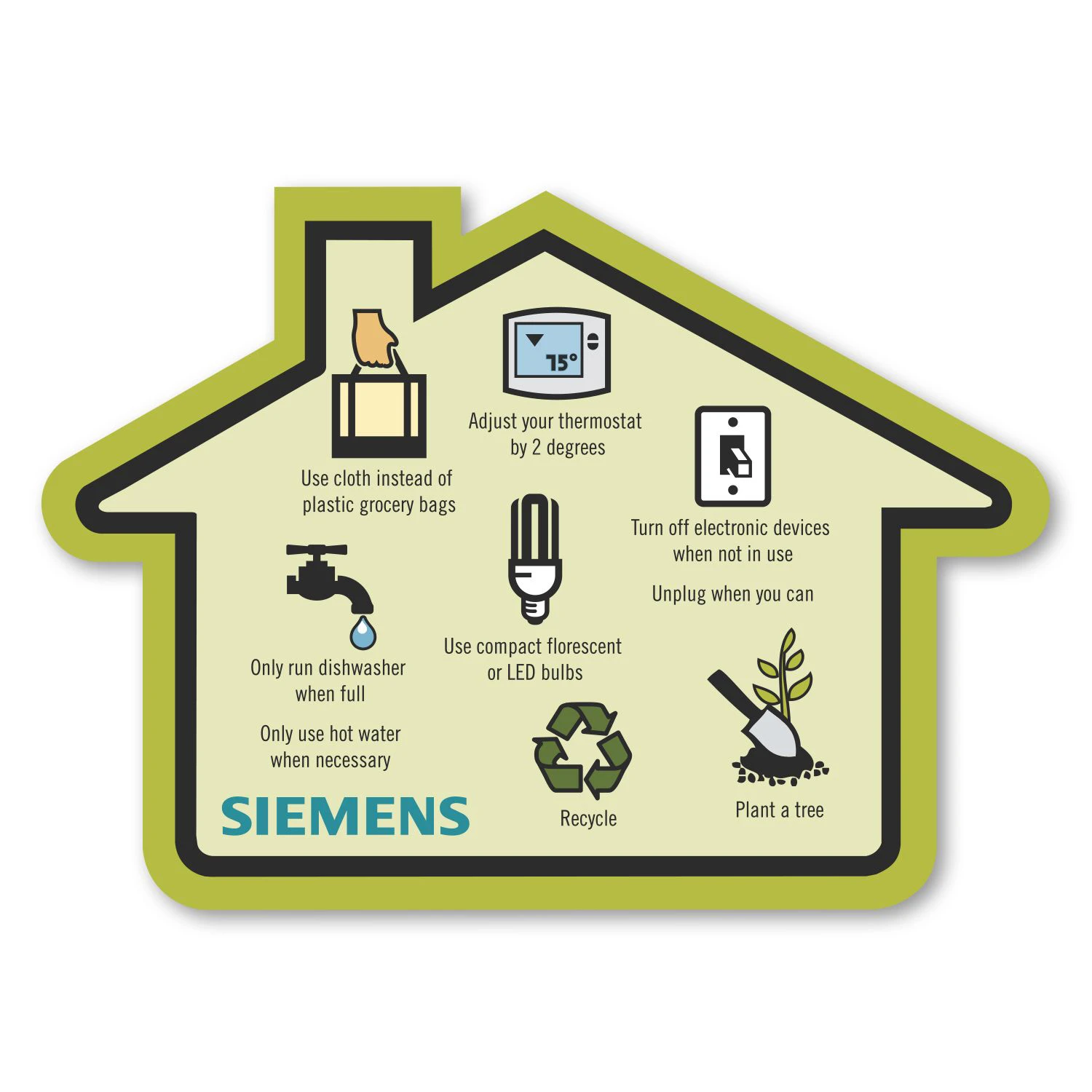 Jumbo House Shape Magnet