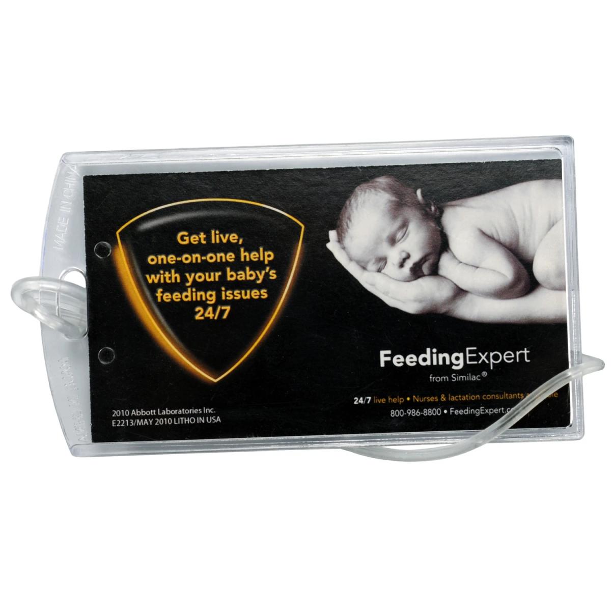 Executive Luggage Tag w/ Clear Loop Strap
