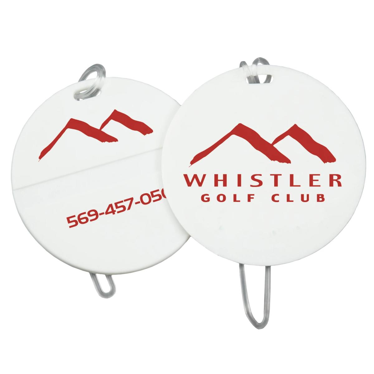 Round Golf Bag Tag