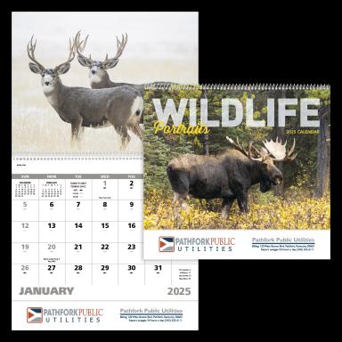 Wildlife Portraits Calendar, Spiral