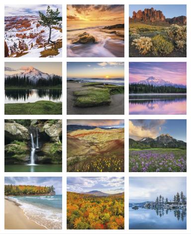 Landscapes of America Mini Calendar