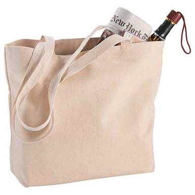 Zippered 12oz Cotton Canvas Shopper Tote
