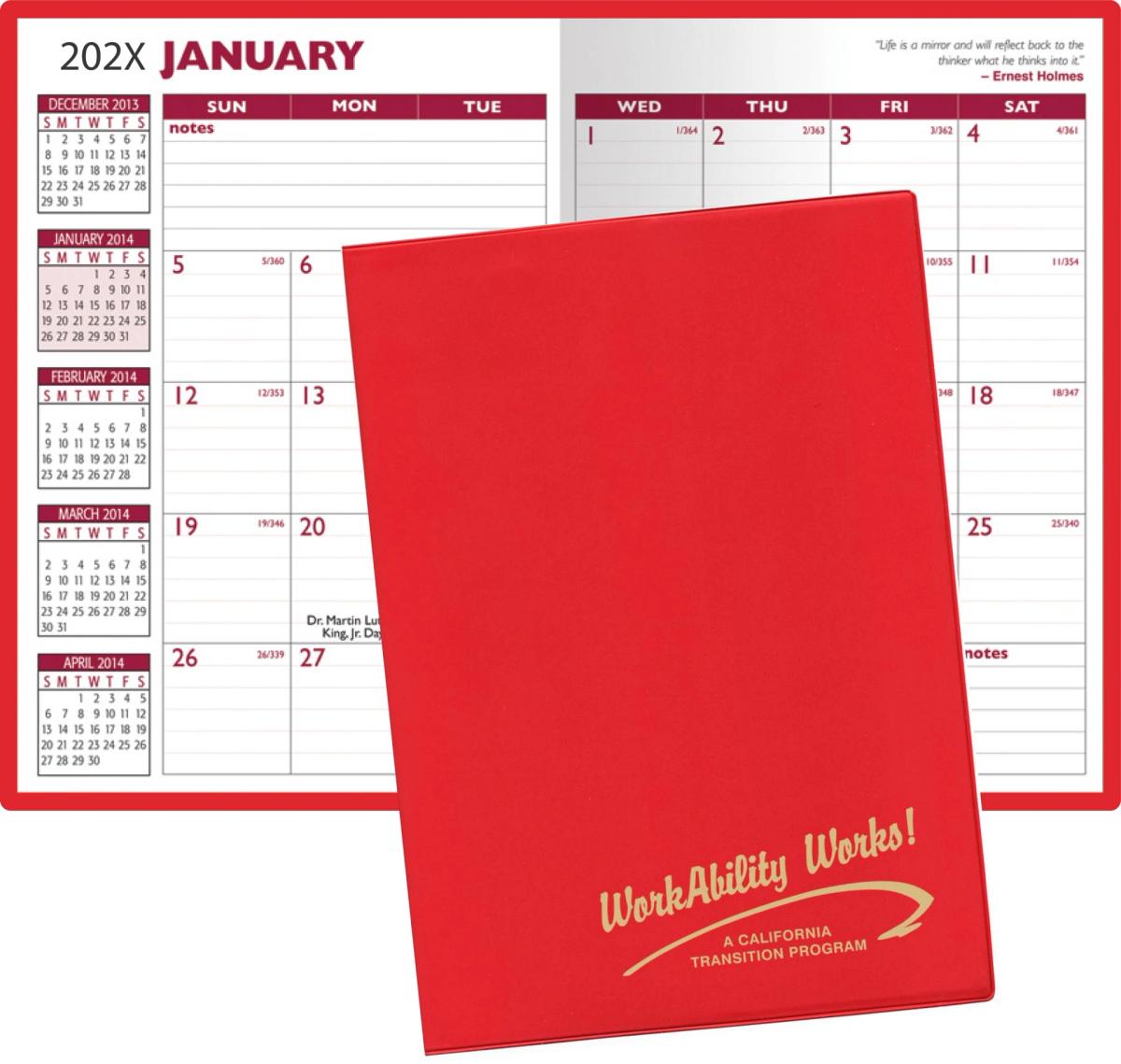Promotional Vinyl Monthly Planner